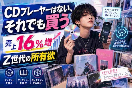 CD売上16％増、Z世代はなぜCDプレーヤーなしで買うのか　サブスク時代に蘇った「所有する音楽」