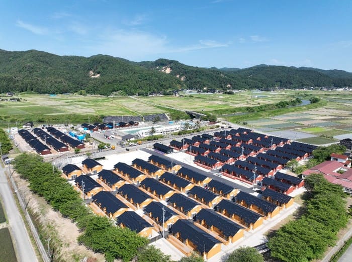能登半島地震 輪島市町野仮設団地 外観