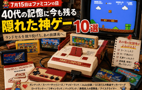 【ファミコンの日】40代の記憶に今も残る「隠れた名作10選」全部知ってたら間違いなく”本物”
