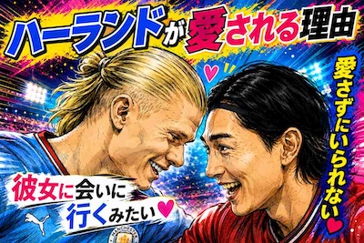 ハーランドはなぜ日本で愛されるのか　南野拓実へ駆け寄った笑顔と「魔人ブウ似」の怪物ギャップ