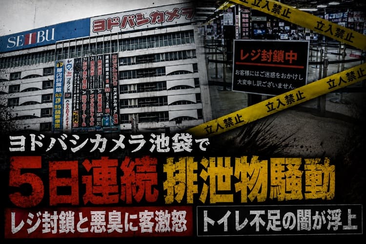 ヨドバシカメラ池袋　排泄物　脱糞