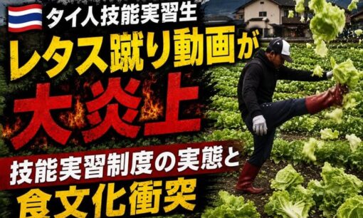 タイ人技能実習生レタス蹴り動画が大炎上  技能実習制度の実態と食文化衝突