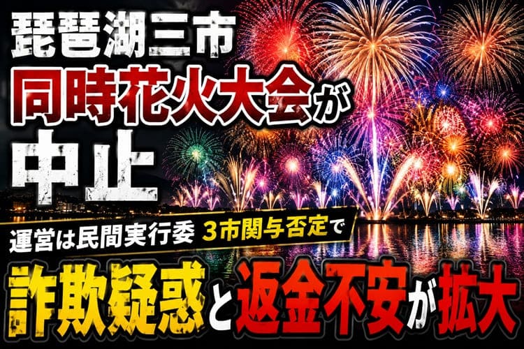琵琶湖三市花火大会 中止 詐欺疑惑
