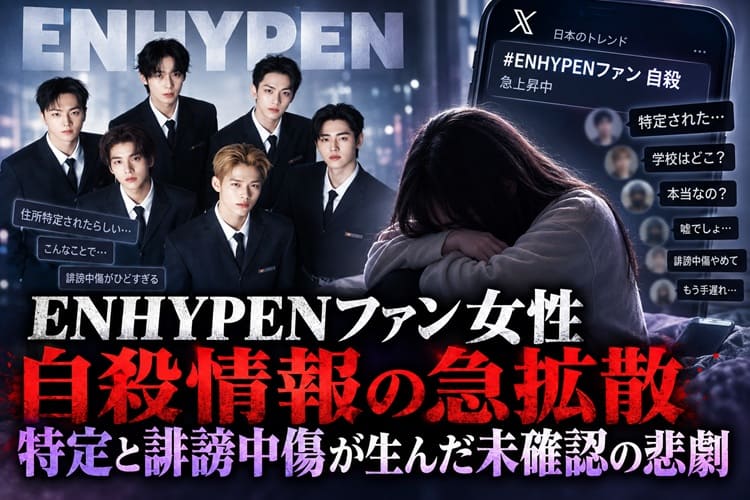 ENHYPEN ファン 自殺 真偽不明