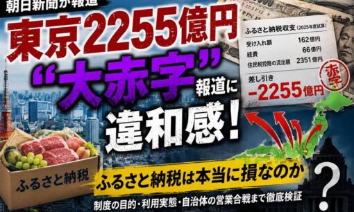 ふるさと納税「東京2255億円赤字」に異論　地方以外に流れる巨額マネー