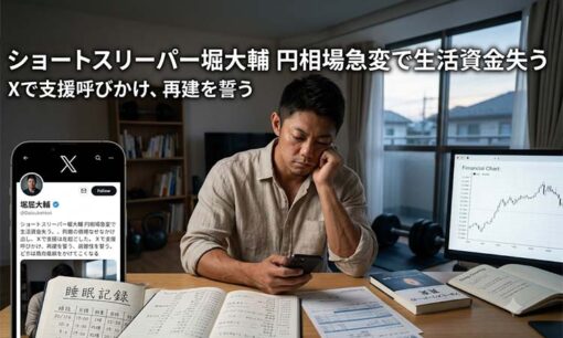 円相場の急変で全財産喪失！ショートスリーパー堀大輔の悲鳴とネット民の辛辣な声