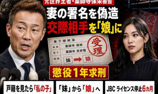 薬師寺保栄被告、交際相手を妻の「娘」に　元妻「戸籍を見たら私の子」、懲役1年求刑