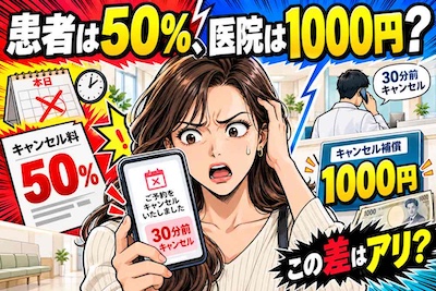 「患者都合は50％、医院都合は1000円？」UBクリニックの“30分前キャンセル”に疑問の声