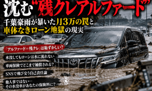 沈む残クレアルファード 千葉豪雨が暴いた月3万の罠と“車なきローン”の現実