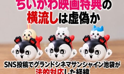 ちいかわ映画特典の横流しは虚偽か　SNS投稿でグランドシネマサンシャイン池袋が法的対応した経緯