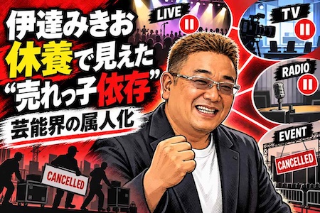 サンド伊達みきお、脳梗塞から近影公開「この男元気でした」　休養で見えた“売れっ子依存”の芸能界