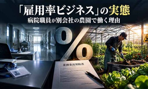 障碍者雇用の代行・法廷雇用率ビジネスの実態　病院職員はなぜ別会社の農園で鶏ふんを混ぜていたのか？　 　