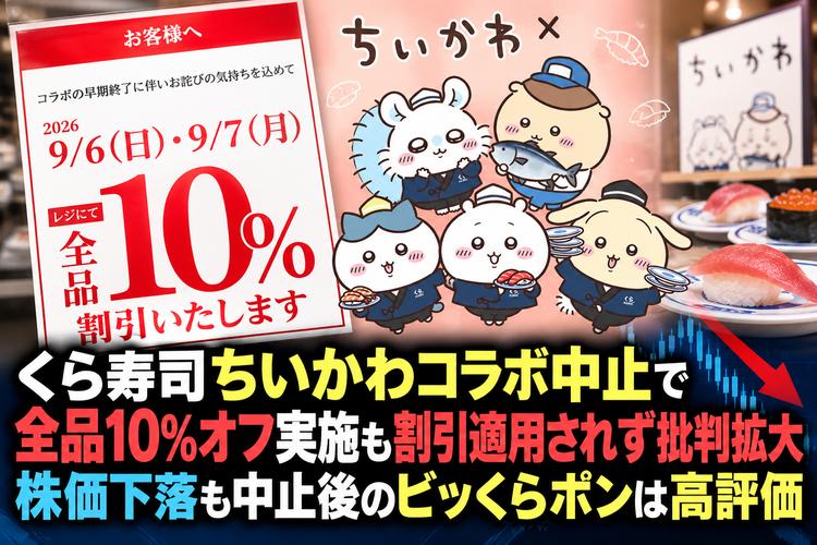 くら寿司　ちいかわコラボ　中止