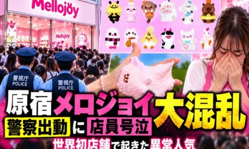 原宿メロジョイ大混乱　警察出動に店員号泣  世界初店舗で起きた異常人気