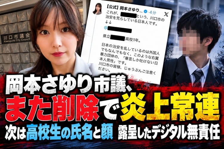 川口市議 岡本さゆり 炎上