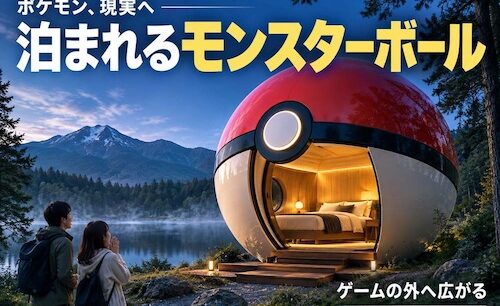 ポケモン「モンスターボール」が本当に宿になった　ゲームの世界を現実にする新戦略
