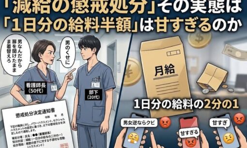 1日分の給料半額の懲戒処分「男のくせに」「扉を開けたまま着替えろ」静岡県立総合病院の女性職員