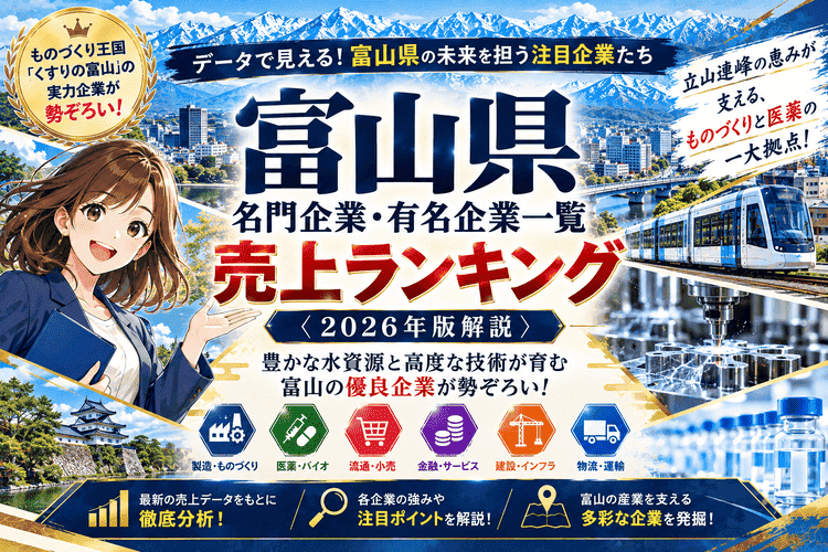 富山県名門企業・有名企業一覧　売上ランキング〈2026年版解説〉