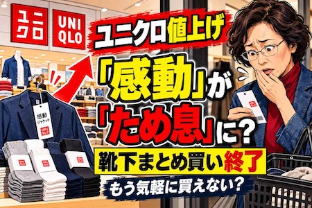 ユニクロ「感動」が「ため息」に？　靴下まとめ買い終了、値上げで遠のくファストファッションの手軽さ