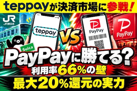 Suica新決済「teppay」始動　PayPay独走の市場にJR東日本が参入、勝ち目はあるのか