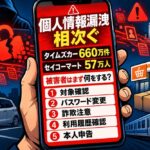 タイムズカー660万件、セイコーマート57万人…個人情報漏洩が相次ぐ今、被害者は何をすればいいのか