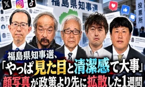 福島県知事選、「やっぱ見た目と清潔感て大事」顔写真が政策より先に拡散した1週間