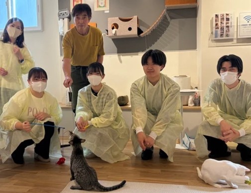 一般社団法人フルキャット・保護猫カフェ×ペット専門学校の産学連携