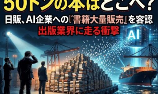 日販がAnthropicに書籍大量販売を認める回答 50トンの本はどこへ 出版業界に走る衝撃と「再販崩し」への懸念